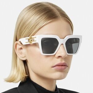 NEW MOD 4458 314/87 VERSACE VE4458 314/87 WHITE WOMEN VE4458 31487 SUNGLASSES